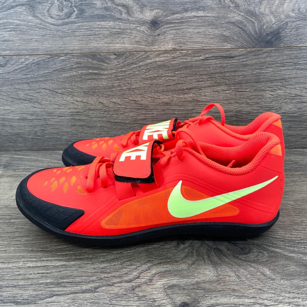 Nike Zoom Rival SD 2 Throwing Shoes Mens 7.5 Bright Crimson Volt FZ9665-600